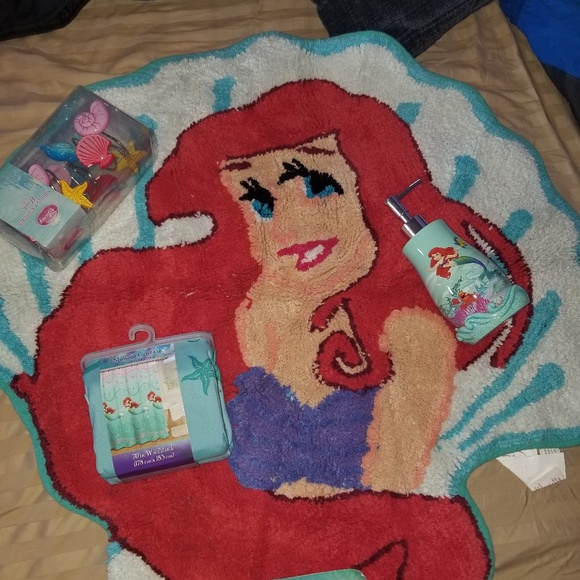 Disney Other Little Mermaid Bathroom Set Poshmark